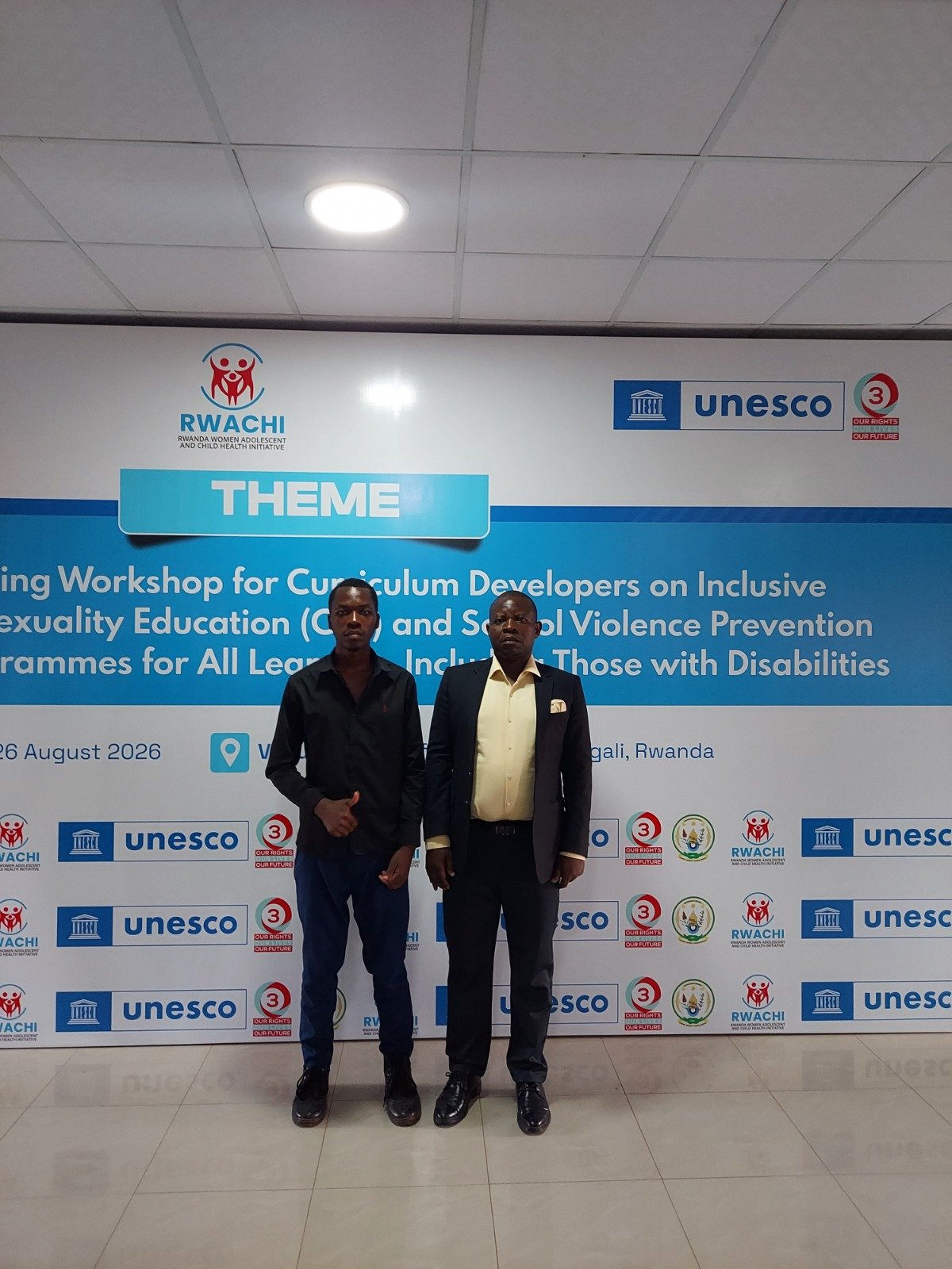 IHI representatives at the workshop on inclusive comprehensive sexuality education and school violence prevention